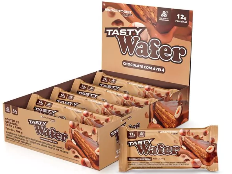 TASTY WAFER 12UN 50G - ADAPTOGEN