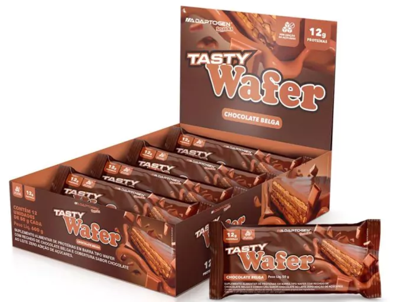 TASTY WAFER 12UN 50G - ADAPTOGEN
