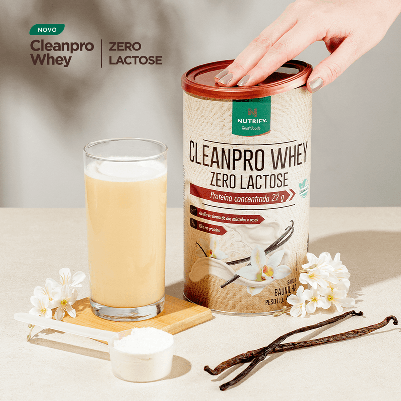 CLEANPRO WHEY ZERO LACTOSE 450G - NUTRIFY