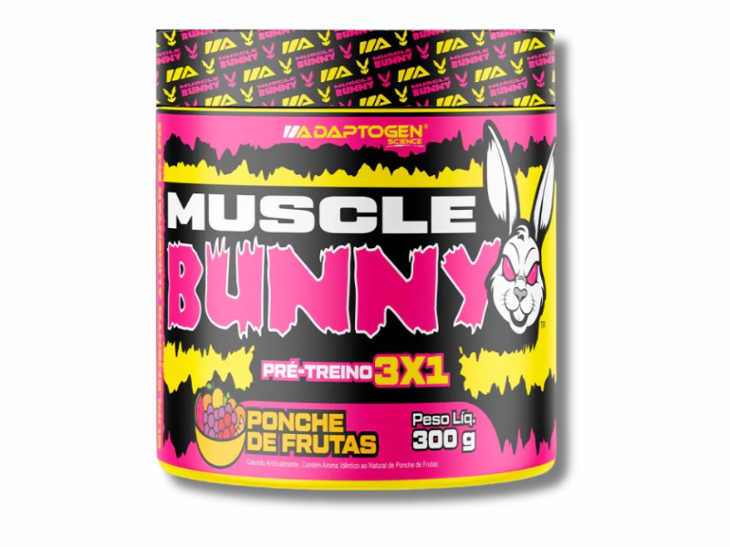 PRE TREINO MUSCLE BUNNY 300G - ADAPTOGEN