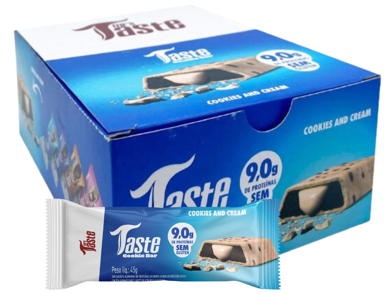 TASTE COOKIES BAR 12UN 50G (ASSADA) - MRS TASTE