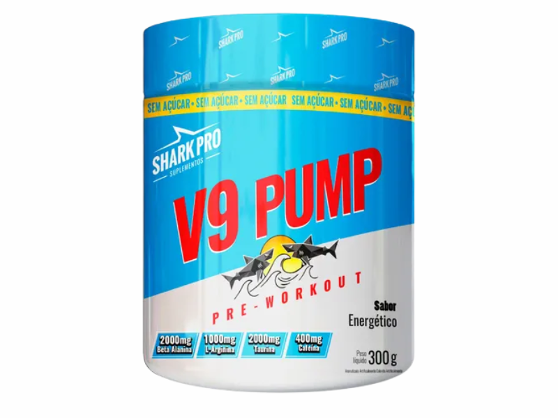 PRE TREINO V9 PUMP 300G - SHARK PRO