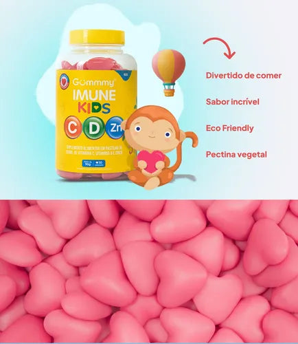 GUMMY IMUNE KIDS MORANGO 30UN