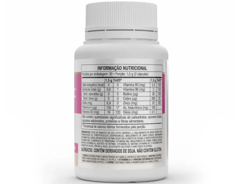 HYALURONIC HAIR 60CAPS 500MG - VITAFOR