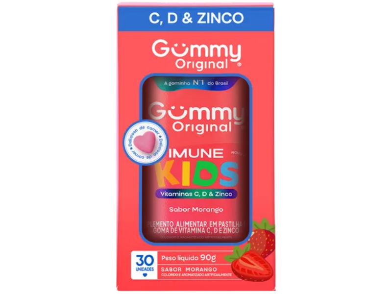 GUMMY IMUNE KIDS MORANGO 30UN