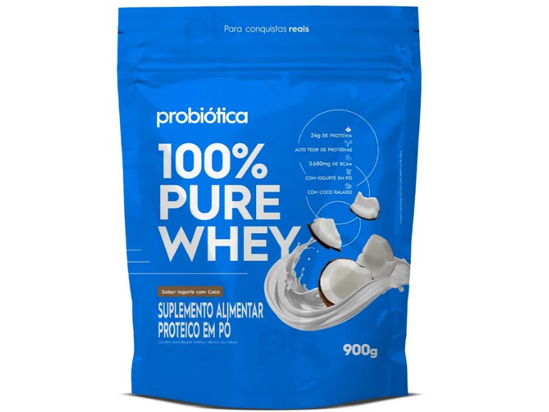 WHEY 100% 900G REFIL - PROBIÓTICA