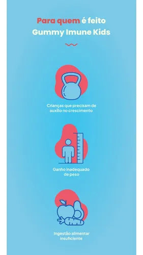 GUMMY IMUNE KIDS MORANGO 30UN