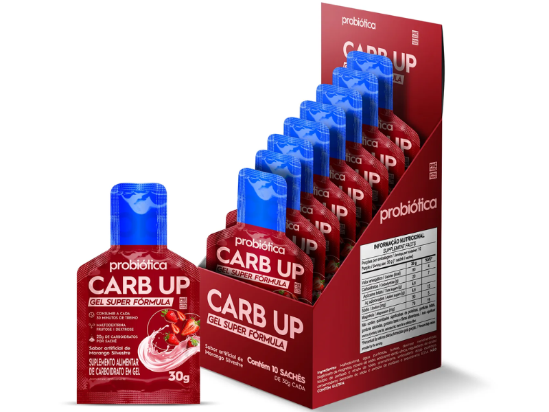 CARB UP GEL CX C/ 10 SACHÊS 30G - PROBIÓTICA