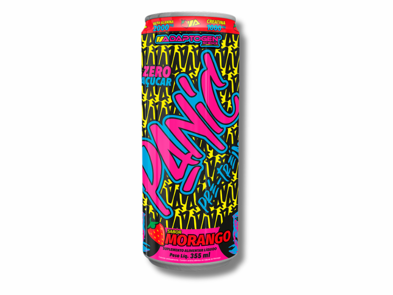 PRE TREINO PANIC ENERGY 355ML - ADAPTOGEN