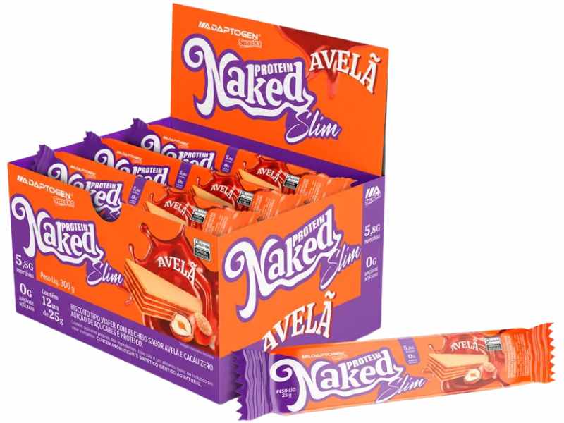 NAKED PROTEIN SLIM CAIXA C/ 12UN 25G - ADAPTOGEN