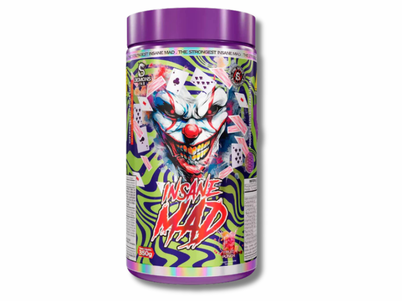PRE TREINO INSANE MAD FRUTAS VERMELHAS 350G - DEMONS LAB