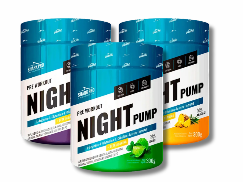 PRE TREINO NIGHT PUMP 300G - SHARK PRO