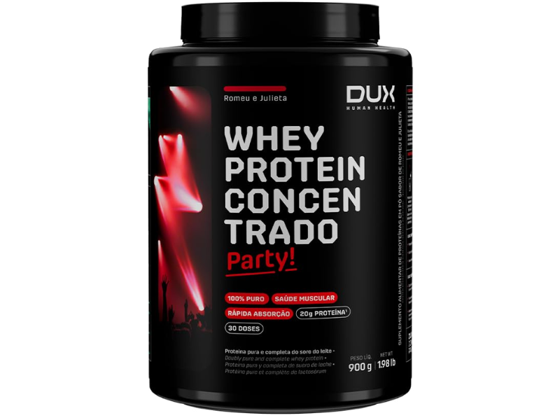 WHEY PROTEIN CONCENTRADO 900G - DUX NUTRITION