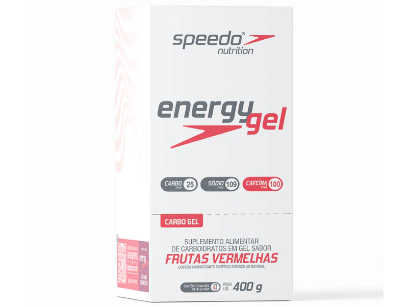 ENERGY GEL SPEEDO PWRD BY Z2 FRUTAS VERMELHAS CAIXA C/ 10 SACHES 40G