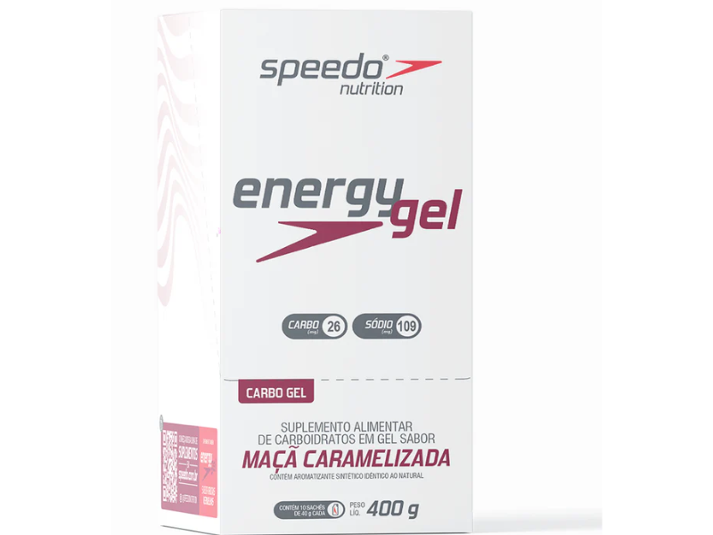 ENERGY GEL SPEEDO PWRD BY Z2 MACA CARAMELIZADA CAIXA C/ 10 SACHES 40G
