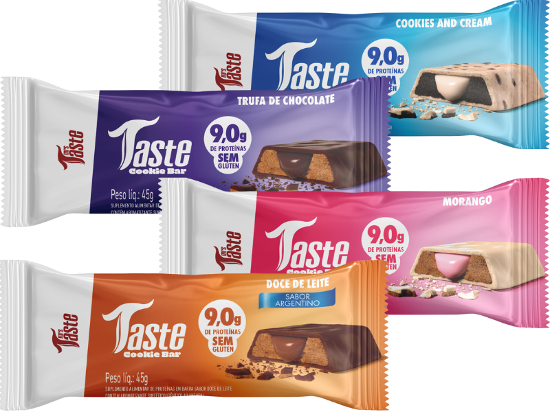 TASTE COOKIES BAR 12UN 50G (ASSADA) - MRS TASTE