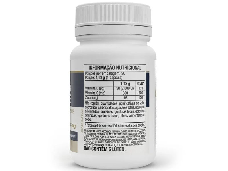 VITA D3 + C + ZINCO 30CAPS 1000MG - VITAFOR