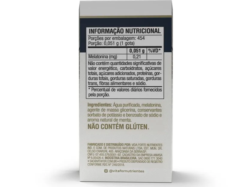 MELATONINA GOTAS FRASCO 20ML - VITAFOR