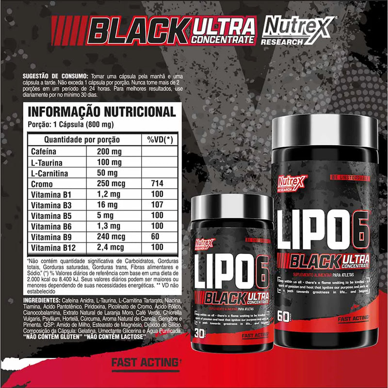 LIPO 6 ULTRA CONCENTRADO 30CAPS - NUTREX