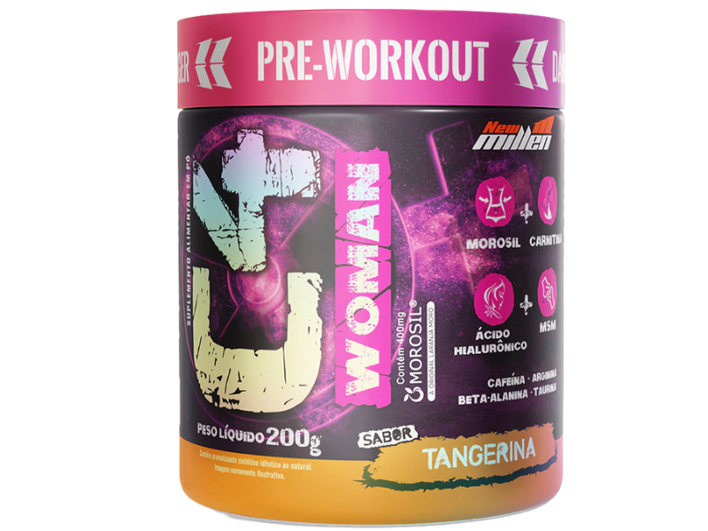 PRE TREINO C4 WOMAN 200G - NEW MILLEN