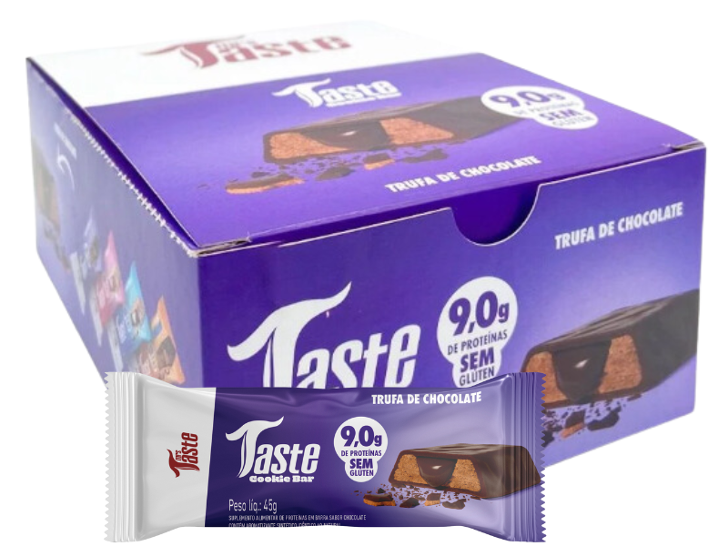 TASTE COOKIES BAR 12UN 50G (ASSADA) - MRS TASTE