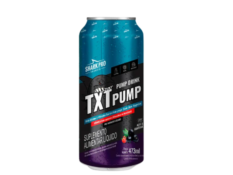 PRÉ TREINO TXT PUMP DRINK (FARDO C/6UN 473ML) - SHARK PRO