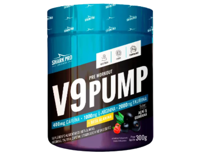 PRE-TREINO V9 PUMP 300G - SHARK PRO