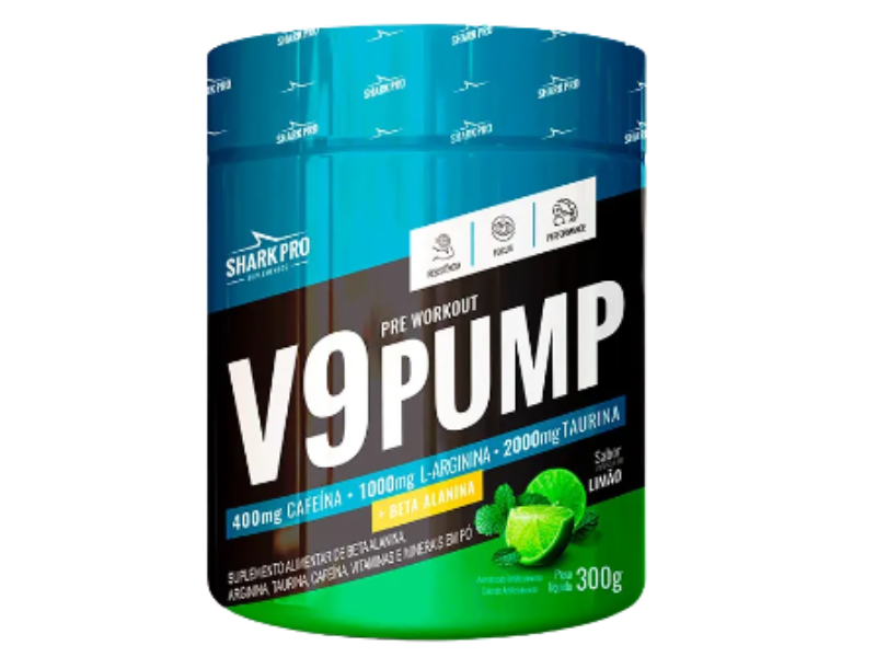 PRE-TREINO V9 PUMP 300G - SHARK PRO