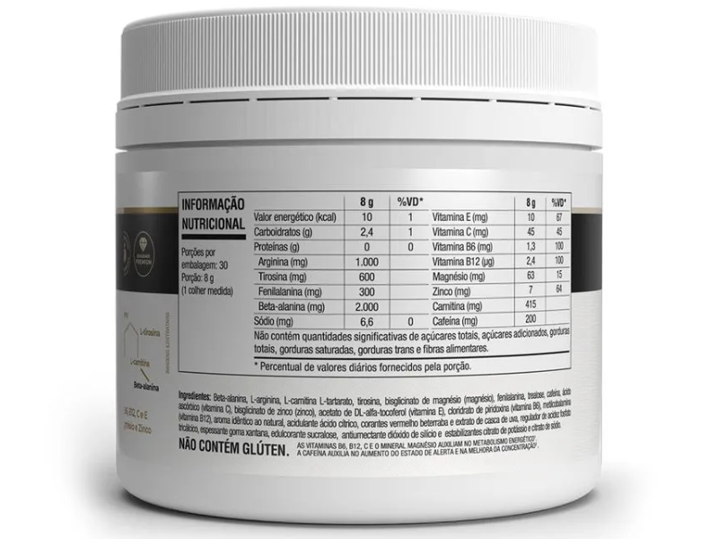 PRÉ-TREINO V FORT ULTRA (C/ CAFEINA) 240G - VITAFOR