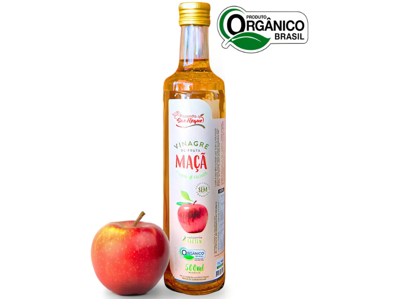 VINAGRE DE FRUTA MAÇA ORGANICO 500ML - SÃO ROQUE