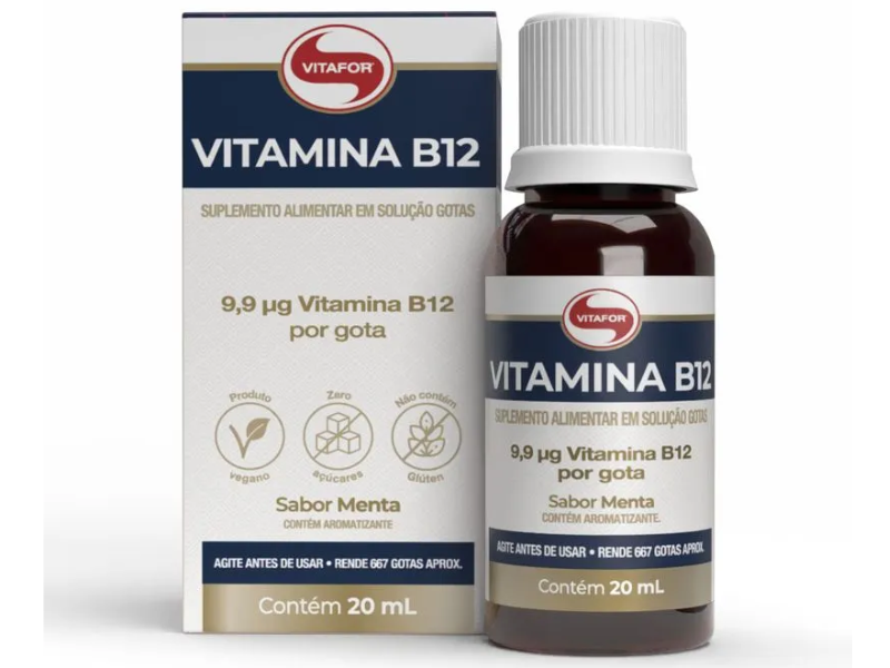 VITAMINA B12 FRASCO 20ML - VITAFOR