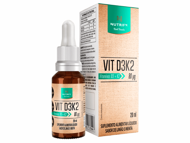VITAMINA D3K2 LÍQUIDA 20ML - NUTRIFY