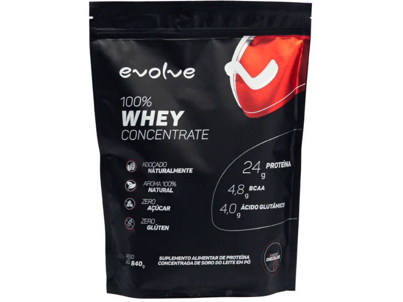 WHEY 100% CONCENTRADO 840G REFIL - EVOLVE