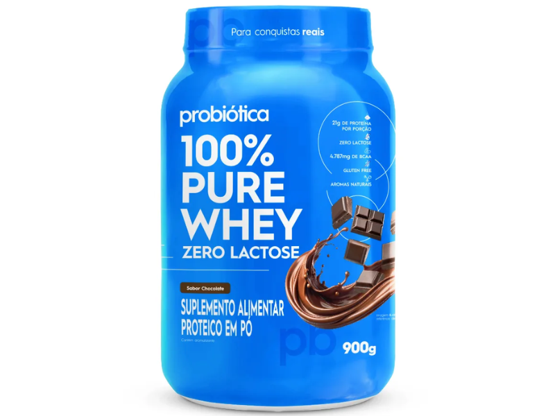 WHEY 100% ZERO LACTOSE 900G - PROBIÓTICA