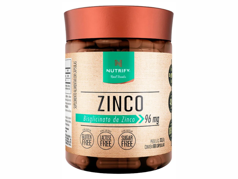 ZINCO QUELATO BISGLICINATO 60CAPS - NUTRIFY