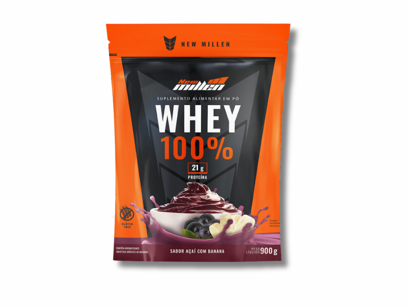 WHEY 100%  REFIL 900G - NEW MILLEN