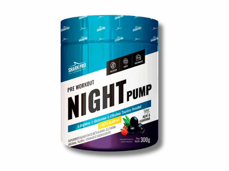 PRE TREINO NIGHT PUMP 300G - SHARK PRO