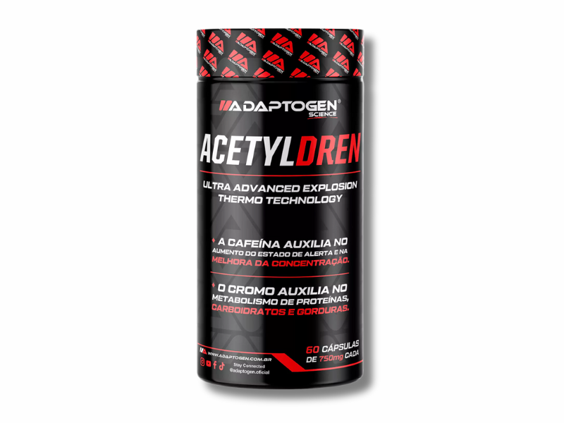 ACETYLDREN 60CAPS C/ CAFEINA - ADAPTOGEN