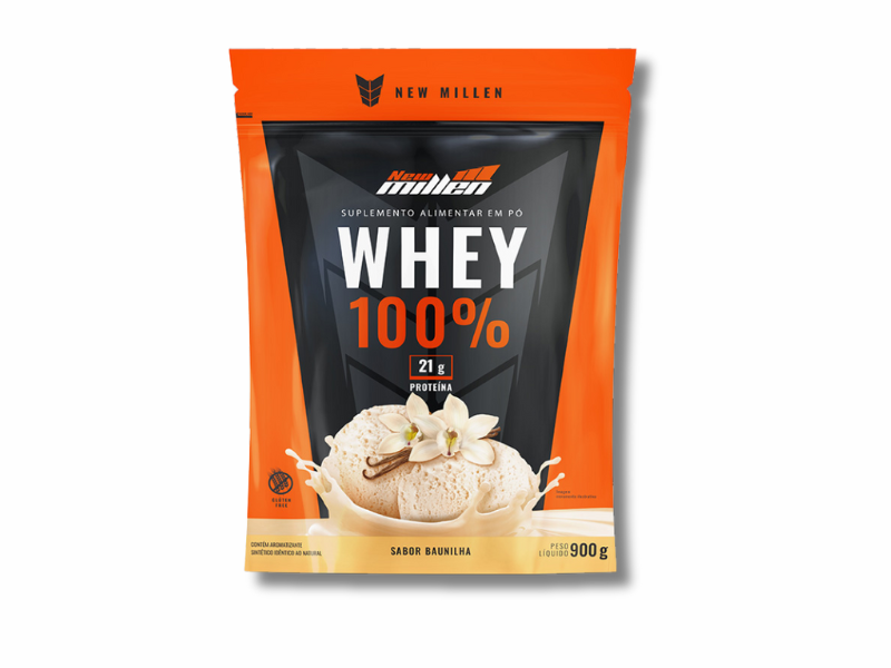 WHEY 100%  REFIL 900G - NEW MILLEN