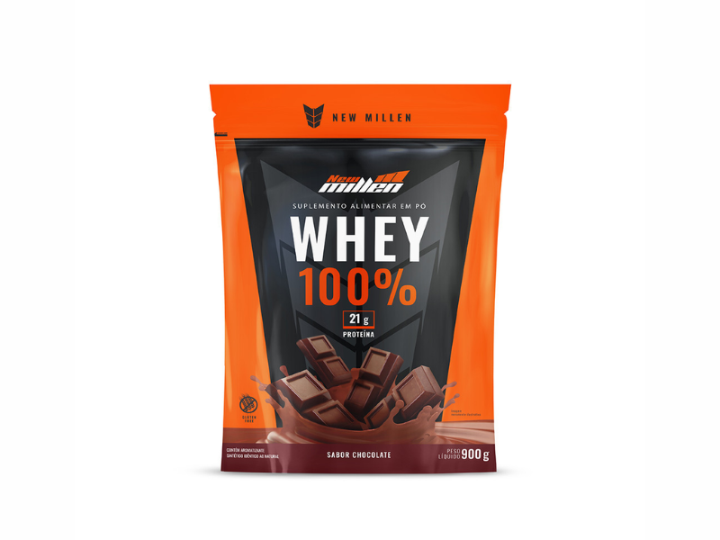 WHEY 100%  REFIL 900G - NEW MILLEN