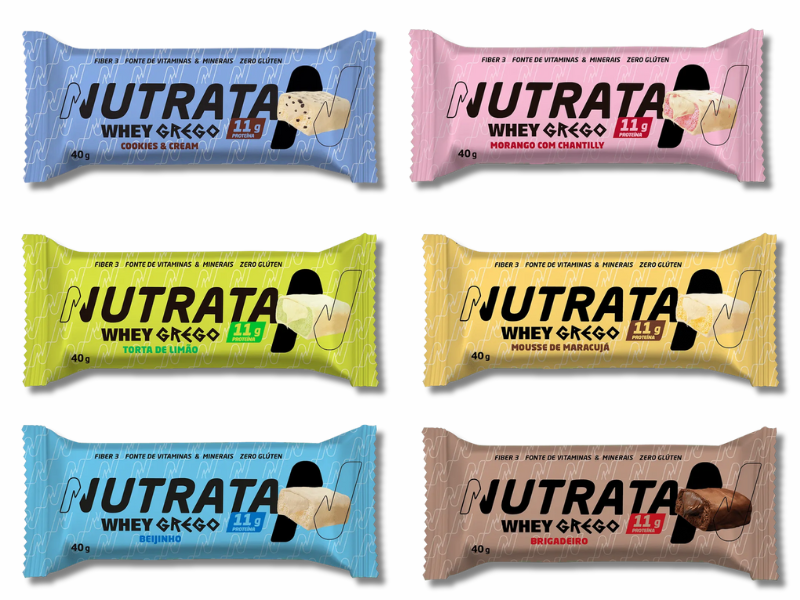 WHEY GREGO BAR 12UN 40G - NUTRATA