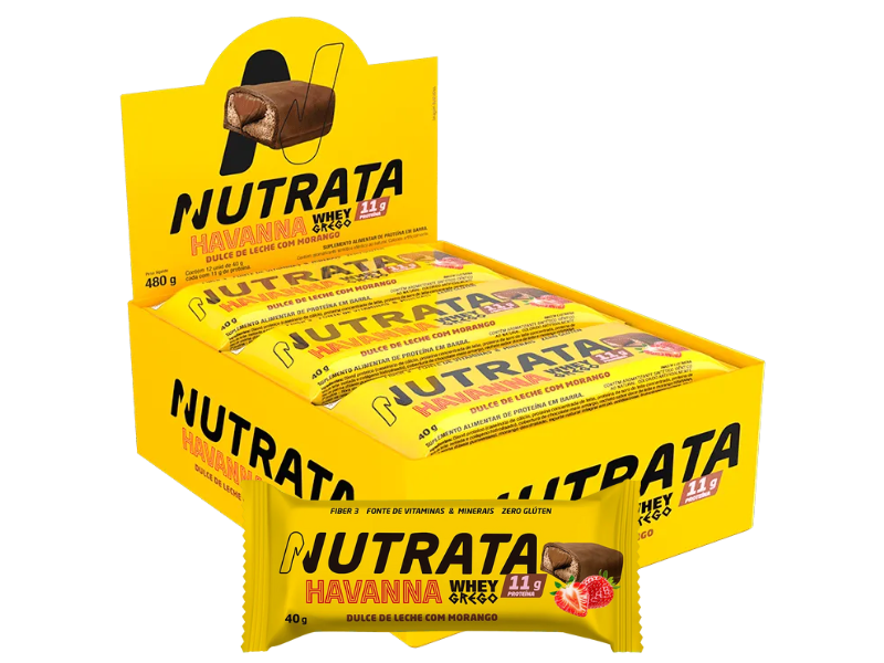 GREGO BAR HAVANNA 12UN 40G - NUTRATA