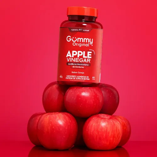 GUMMY VINAGRE DE MACA SABOR CEREJA 60UN