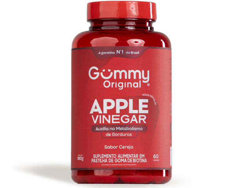 GUMMY VINAGRE DE MACA SABOR CEREJA 60UN