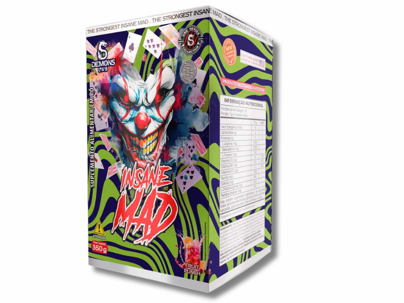 PRE TREINO INSANE MAD FRUTAS VERMELHAS 350G - DEMONS LAB