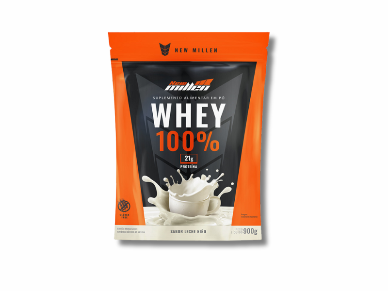 WHEY 100%  REFIL 900G - NEW MILLEN