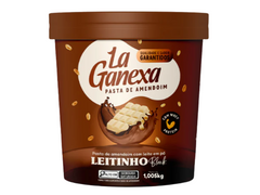 PASTA DE AMENDOIM INTEGRAL GOURMET LEITINHO BLACK 1KG - LA GANEXA