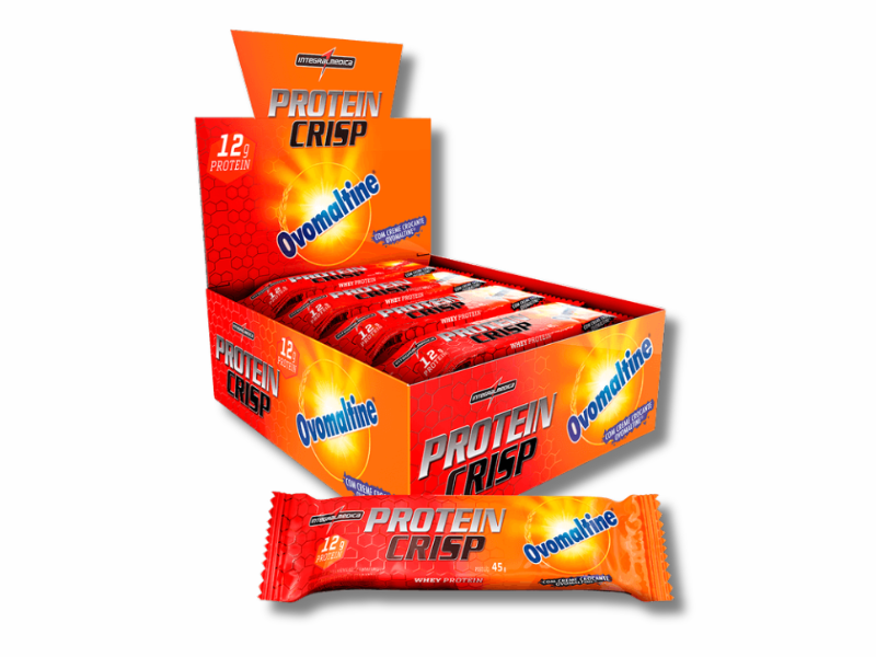 PROTEIN CRISP BAR 12UN 45G - INTEGRALMEDICA