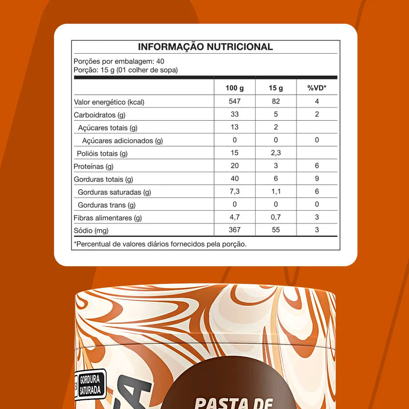 PASTA AMENDO WHEY BACIO DI LATTE CARAMELO SALGADO 600G - NUTRATA