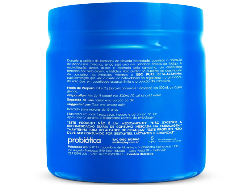 BETA ALANINA 100% PURE 150G - PROBIOTICA